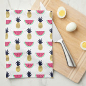 Linge De Cuisine Motif mignon de griffonnage d'ananas et de (Quart Plié)