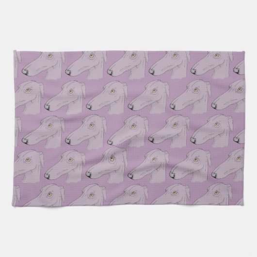 Linge De Cuisine Motif mignon de lévrier (Horizontal)