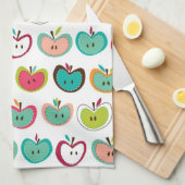 Linge De Cuisine Motif mignon de pomme (Quart Plié)