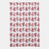 Linge De Cuisine Motif mignon de tortue de bande dessinée (Vertical)