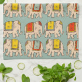 Linge De Cuisine Motif mignon d'éléphant d'éléphants de cirque de (Plié)
