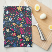 Linge De Cuisine motif mignon d'oiseaux et de fleurs (Quart Plié)