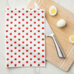 Linge De Cuisine Motif minuscule aux pommes rouges sur blanc<br><div class="desc">Mignonne été / motif de printemps avec pommes rouges sur arrière - plan blanc.</div>