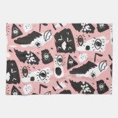 Linge De Cuisine Motif moderne abstrait d'oeil et de lèvres (Horizontal)