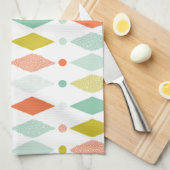 Linge De Cuisine Motif moderne de diamant (Quart Plié)