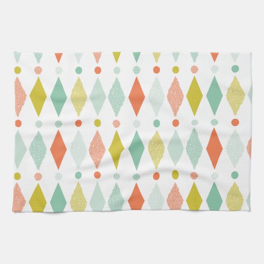 Linge De Cuisine Motif moderne de diamant (Horizontal)