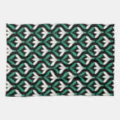 Linge De Cuisine Motif moderne de neige du milieu du siècle (Horizontal)