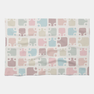 Linge De Cuisine Motif moderne du milieu du siècle Pastel