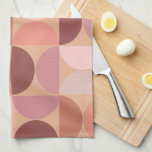 Linge De Cuisine Motif moderne du milieu du siècle Peach Fuzz<br><div class="desc">Motif moderne du milieu du siècle - formes géométriques abstraites - motif minimaliste dans le fuzz de pêche - tons de terre neutres.</div>