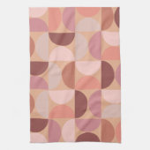 Linge De Cuisine Motif moderne du milieu du siècle Peach Fuzz (Vertical)