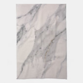 Linge De Cuisine Motif moderne en marbre noir gris rose (Vertical)