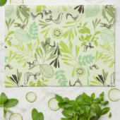 Linge De Cuisine motif montrant de petits oiseaux de bébé (Plié)