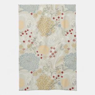 Linge De Cuisine motif montrant le jardin bouclé