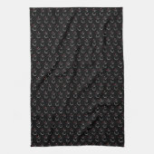 Linge De Cuisine Motif motoneige d'hiver mignon noir (Vertical)