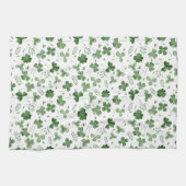 Linge De Cuisine Motif mou de shamrock d'aquarelle (Horizontal)