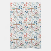 Linge De Cuisine Motif multicolore de libellules (Vertical)