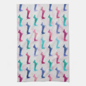 Linge De Cuisine Motif multicolore de teckel (Vertical)