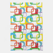 Linge De Cuisine Motif multicolore rétro géométrique (Vertical)