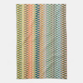 Linge De Cuisine Motif multicolore Zigzag (Vertical)
