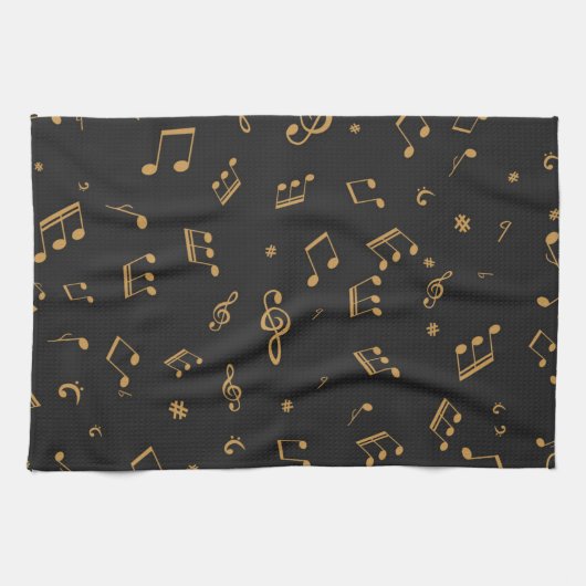 Linge De Cuisine Motif musical (Horizontal)