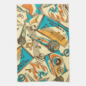 Linge De Cuisine Motif musical (Vertical)