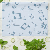 Linge De Cuisine Motif musical (Plié)