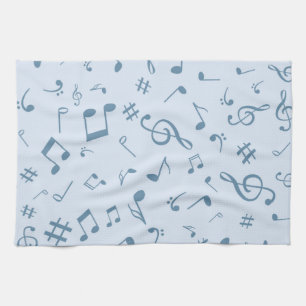 Linge De Cuisine Motif musical