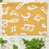 Linge De Cuisine Motif musical (Plié)