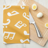 Linge De Cuisine Motif musical (Quart Plié)