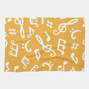 Linge De Cuisine Motif musical