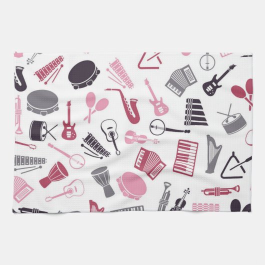 Linge De Cuisine Motif musical (Horizontal)