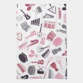 Linge De Cuisine Motif musical (Vertical)