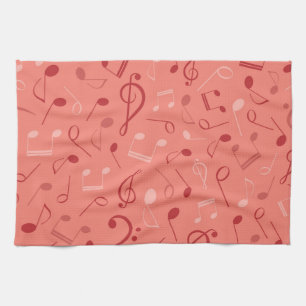 Linge De Cuisine Motif musical