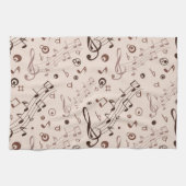 Linge De Cuisine Motif musical (Horizontal)
