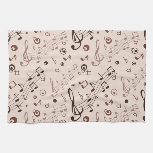 Linge De Cuisine Motif musical (Horizontal)