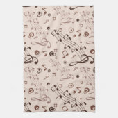 Linge De Cuisine Motif musical (Vertical)