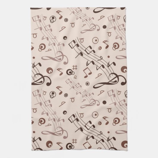 Linge De Cuisine Motif musical (Vertical)