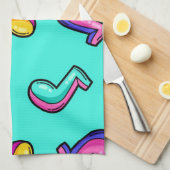 Linge De Cuisine Motif musical (Quart Plié)