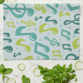 Linge De Cuisine Motif musical (Plié)
