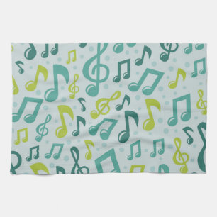 Linge De Cuisine Motif musical