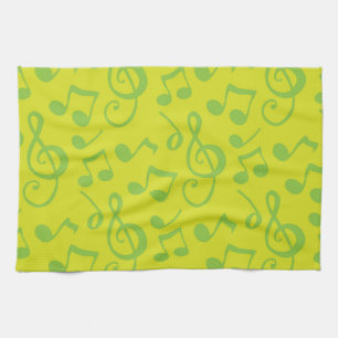 Linge De Cuisine Motif musical