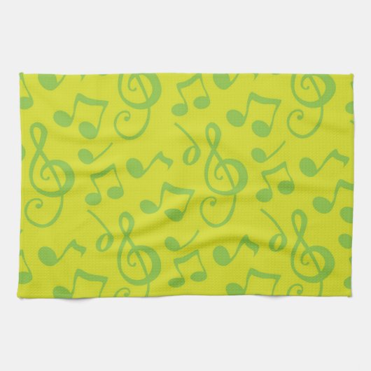 Linge De Cuisine Motif musical (Horizontal)