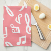 Linge De Cuisine Motif musical (Quart Plié)