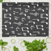 Linge De Cuisine Motif musical (Plié)