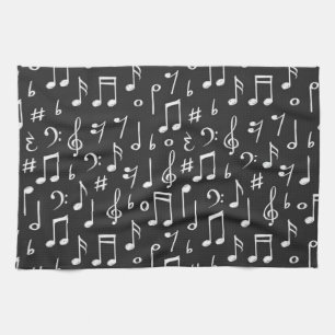 Linge De Cuisine Motif musical