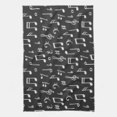 Linge De Cuisine Motif musical (Vertical)