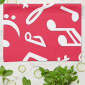 Linge De Cuisine Motif musical (Plié)