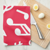 Linge De Cuisine Motif musical (Quart Plié)