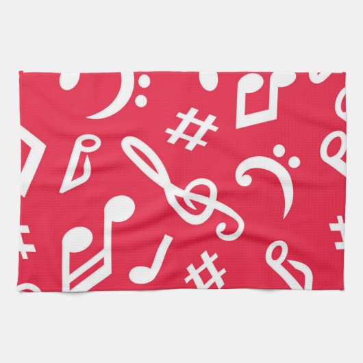 Linge De Cuisine Motif musical (Horizontal)