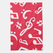 Linge De Cuisine Motif musical (Vertical)